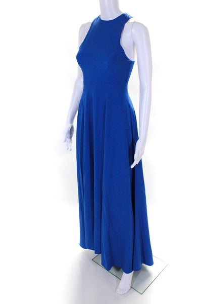 Naven Womens Blue Zip Back Crew Neck Sleeveless Gown Dress Size XS