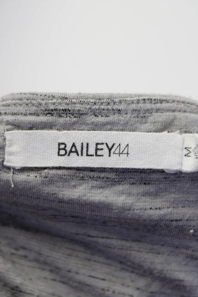 Bailey 44 Womens Striped Elastic Waist Knee Length Pencil Skirt Gray Size M