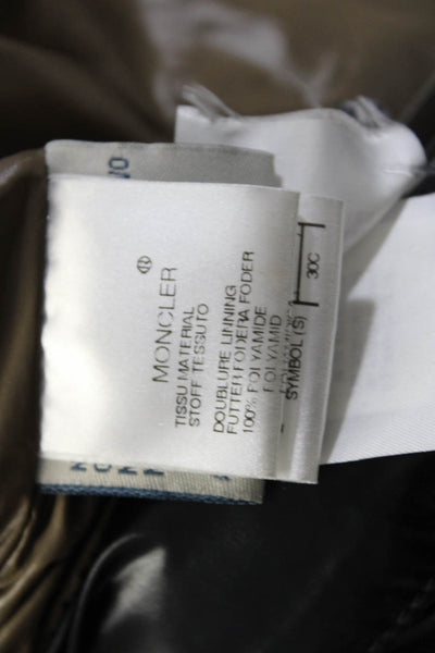 Moncler Mens Front Zip Mock Neck Down Quilted Vest Jacket Black Size 5