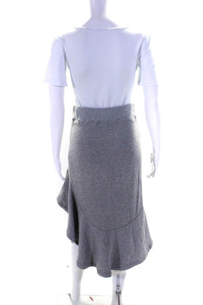 Jonathan Simkhai Women's Crewneck Lace up Two Piece Skirt Set Gray Size XS