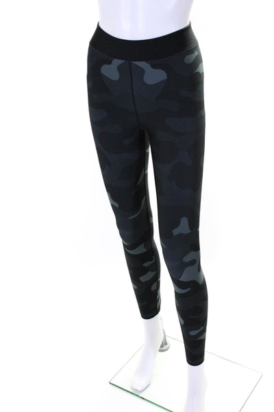 Ultracor Womens High Rise Camouflage Print Leggings Blue Size S