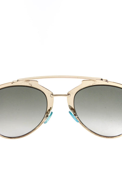 Dior Womens Metal Frame Grey Lens Reflected Sunglasses Gold White 31UJHA