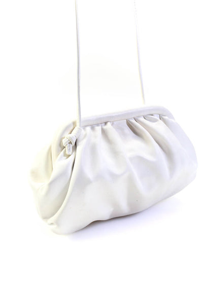 STEVEN BY STEVE MADDEN Womens Magnet Shut Small Handbag White