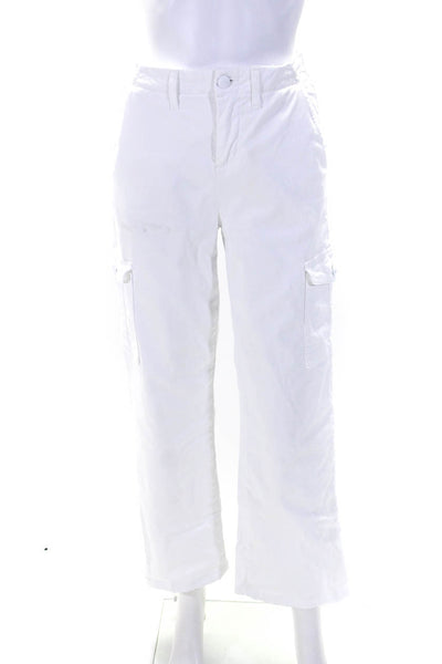 L Agence Womens Zipper Fly High Rise Channing Trouser Pants White Size 23