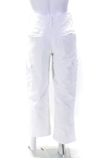 L Agence Womens Zipper Fly High Rise Channing Trouser Pants White Size 23