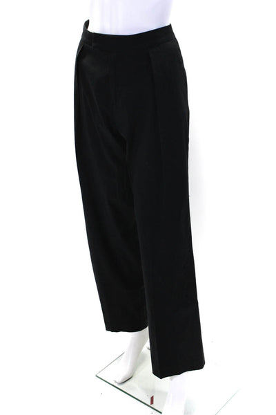 Standard James Perse Womens Black High Rise Pleated Straight Dress Pants Size 28