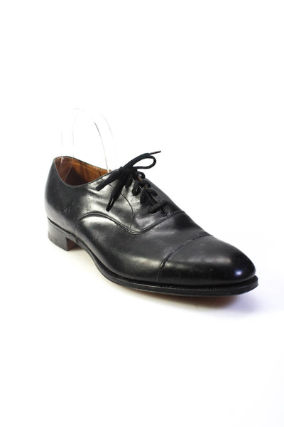 Churchs Mens Black Leather Lace Up Oxford Dress Shoes Size 12