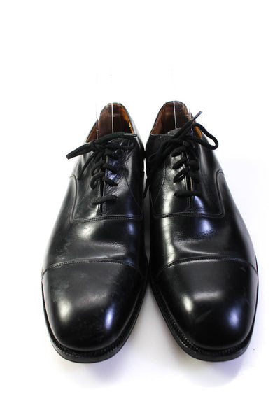 Churchs Mens Black Leather Lace Up Oxford Dress Shoes Size 12