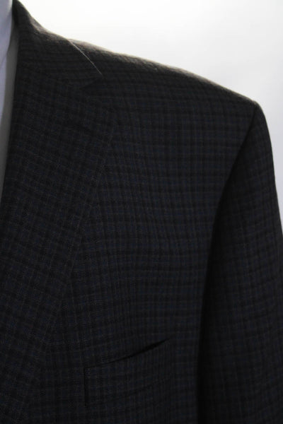 Ralph Ralph Lauren Mens Plaid Blazer Jacket Multi Colored Wool Size 54 Regular