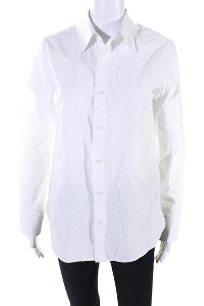 Brochu Walker Womens White Collar Long Sleeve Button Down Shirt Size XS