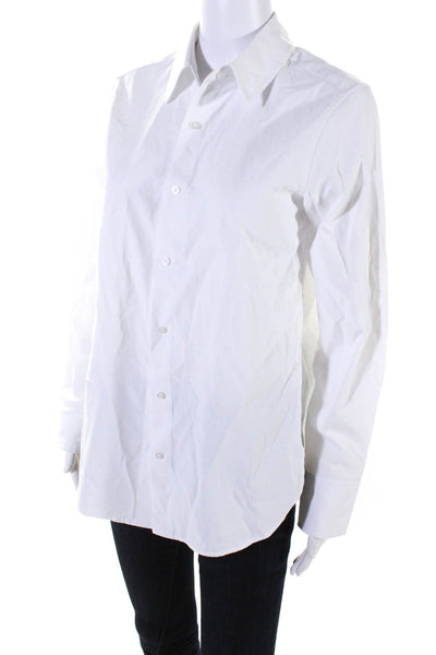 Brochu Walker Womens White Collar Long Sleeve Button Down Shirt Size XS