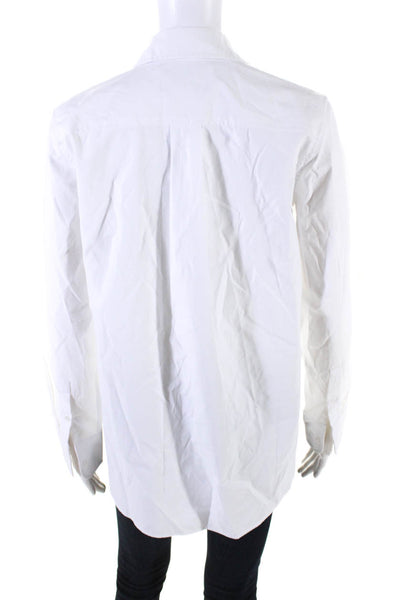 Brochu Walker Womens White Collar Long Sleeve Button Down Shirt Size XS