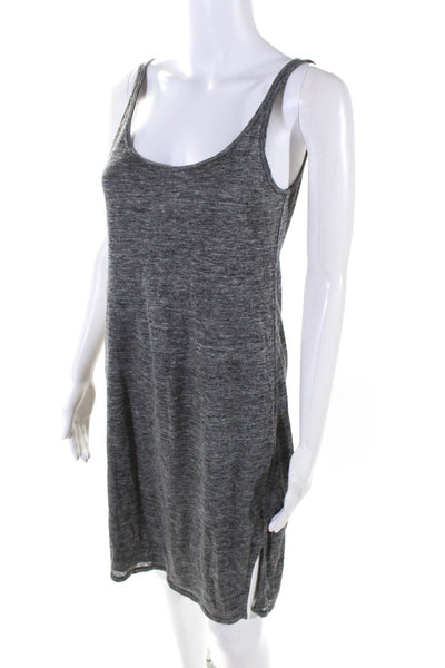 Rag & Bone Jean Womens Scoop Neck Side Slit Linen Tank Dress Gray Size XS