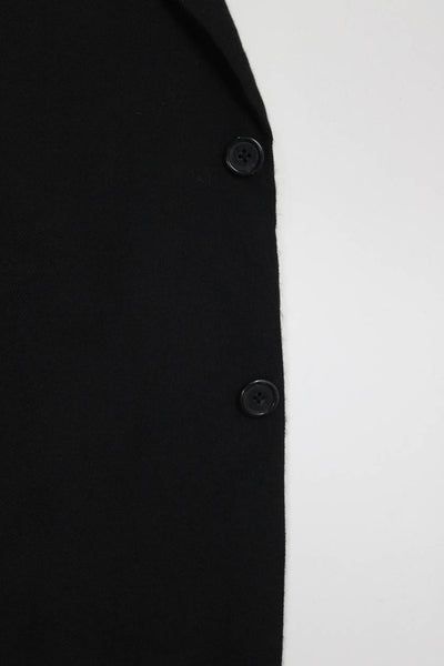 John W. Nordstrom Mens Black Cashmere Two Button Long Sleeve Blazer Size 50R