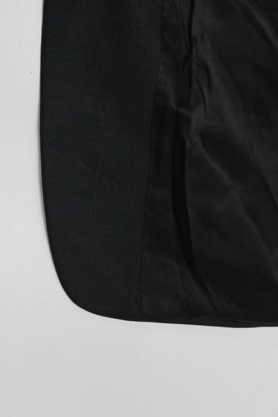 Calvin Klein Mens Charcoal Wool Two Button Long Sleeve Blazer Size 42S