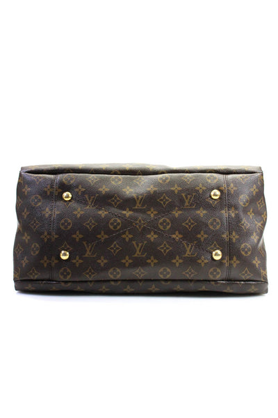 Louis Vuitton Womens Monogram Canvas Artsy MM Hobo Shoulder Bag Handbag Brown