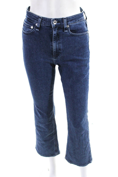 Rag & Bone Womens Tapered Leg Mid Rise Five Pocket Jeans Denim Blue Size 25