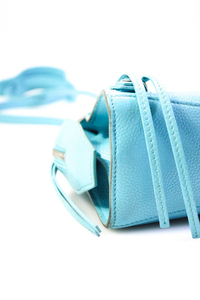 Balenciaga Womens Neo Classic Mini Top Handle Bag Crossbody Handbag Sky Blue