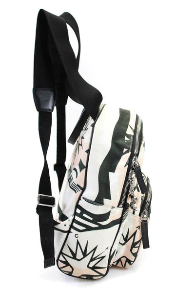 Chanel Womens Logo Limited Edition La Pausa Medium Backpack Handbag White Pink