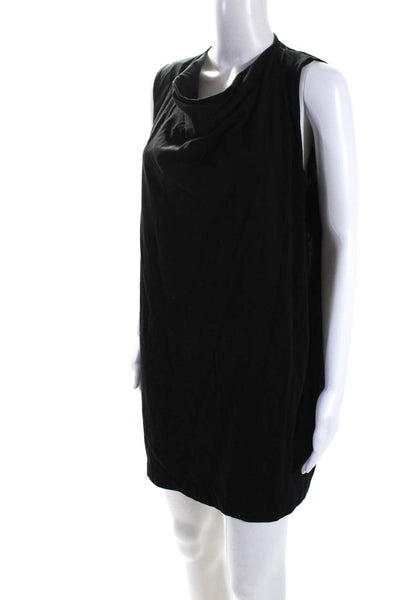 Dries Van Noten Womens Pullover Knee Length Dress Black Size Large