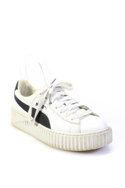 Fenty Puma by Rihanna Womens Low Top Lace Up Sneakers White Black Size 7