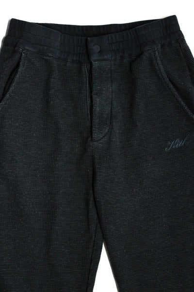 Kith Boys Elastic Waist Drawstring Tapered Leg Sweatpants Black Size 10