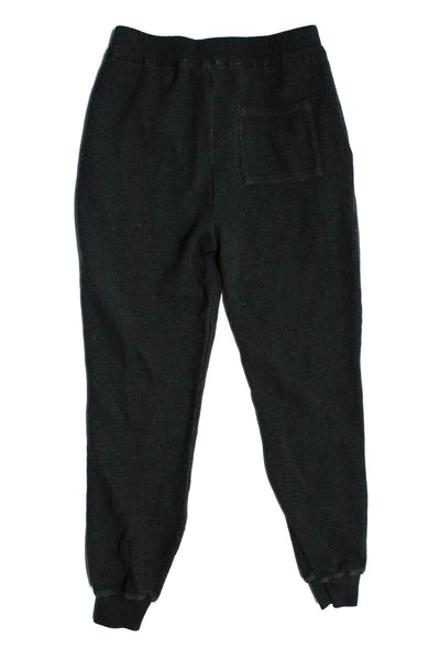 Kith Boys Elastic Waist Drawstring Tapered Leg Sweatpants Black Size 10