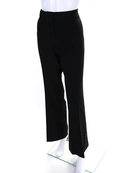 Tahari Women's Hook Closure Flat Front Straight Leg Dress Pant Black Size 10