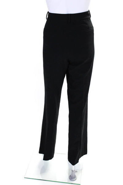 Tahari Women's Hook Closure Flat Front Straight Leg Dress Pant Black Size 10