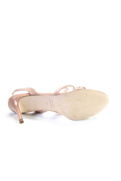 Bruno Ricci For Diane B Womens Leather Strappy Slingback Sandals Beige Size 38 8