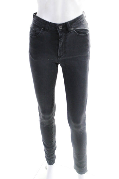 ACNE Studios Womens High Rise Straight Leg Jeans Gray Size 26