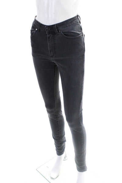 ACNE Studios Womens High Rise Straight Leg Jeans Gray Size 26