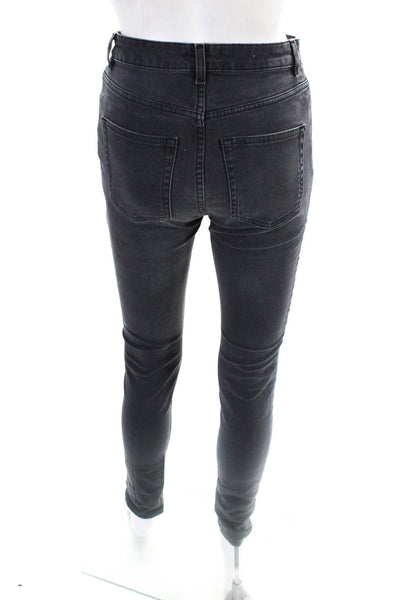 ACNE Studios Womens High Rise Straight Leg Jeans Gray Size 26