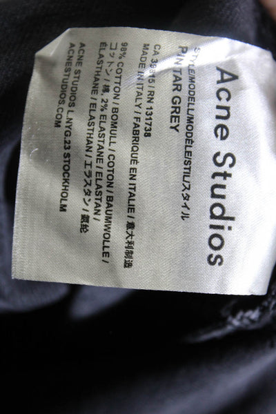 ACNE Studios Womens High Rise Straight Leg Jeans Gray Size 26