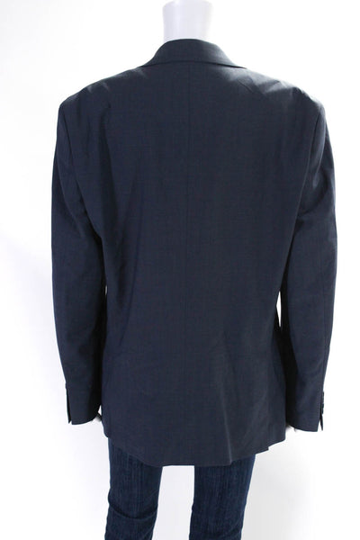 Bar III Mens Two Button Notched Lapel Front Pocket Blazer Blue Size 42R