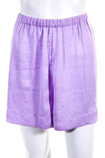 Vince Womens Lilac High Rise Pull On Mini Shorts Size M