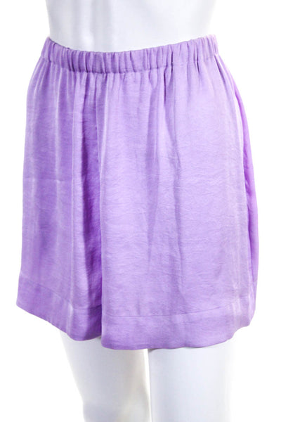 Vince Womens Lilac High Rise Pull On Mini Shorts Size M