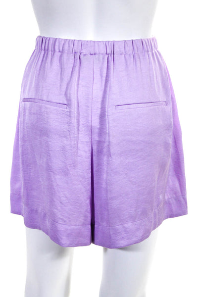 Vince Womens Lilac High Rise Pull On Mini Shorts Size M