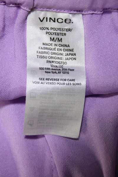 Vince Womens Lilac High Rise Pull On Mini Shorts Size M