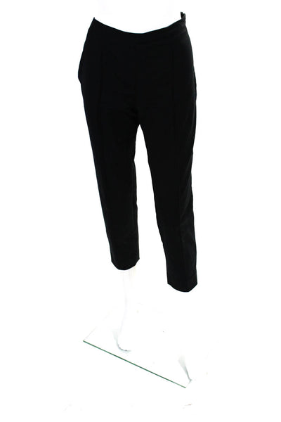 St. John Womens Side Zipped Darted Slip-On Slim Dress Pants Black Size 4