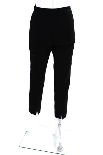 St. John Womens Side Zipped Darted Slip-On Slim Dress Pants Black Size 4