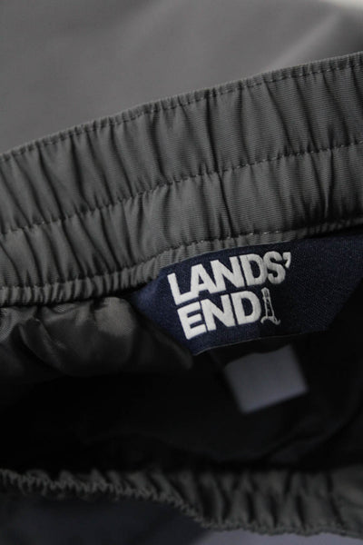 Lands End Childrens Boys Mid Rise Insulated Ski Pants Mineral Gray Size 12