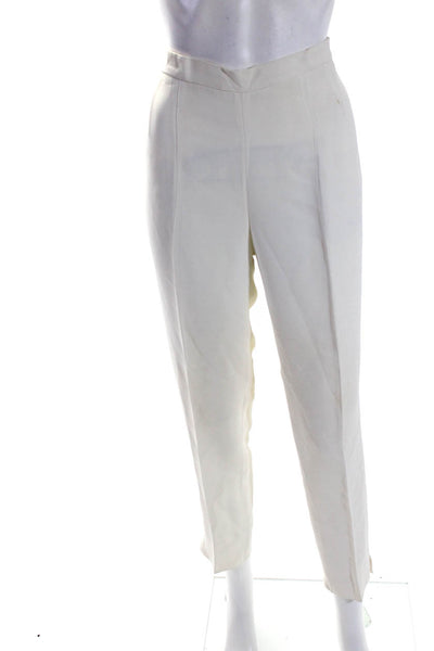 Moschino Cheap & Chic Womens Darted Side Button Zipped Dress Pants White Size 6