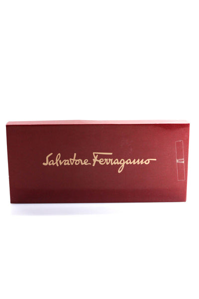 Salvatore Ferragamo Womens Leather Bow Detail Slip On Heels Pumps Black Size 7.5