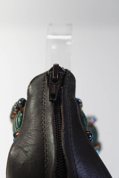 Giuseppe Zanotti Design Womens Stiletto Crystal Stone Pumps Brown Leather 40