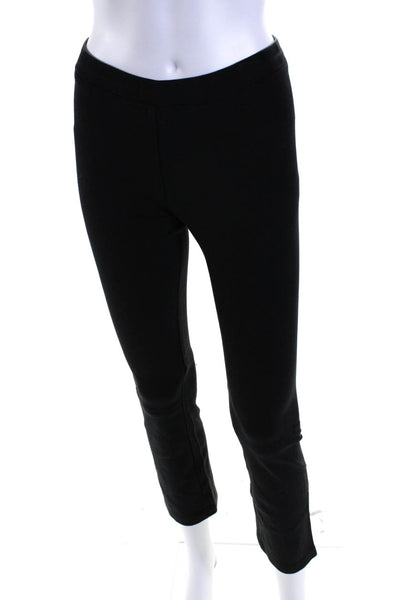 Vince Womens Elastic Waist Darted Straight Leg Athletic Pants Black Size S