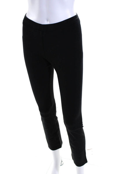 Vince Womens Elastic Waist Darted Straight Leg Athletic Pants Black Size S