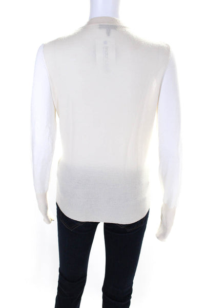 Rag & Bone Women's Round Neck Long Sleeves Pullover Sweater Cream Size L