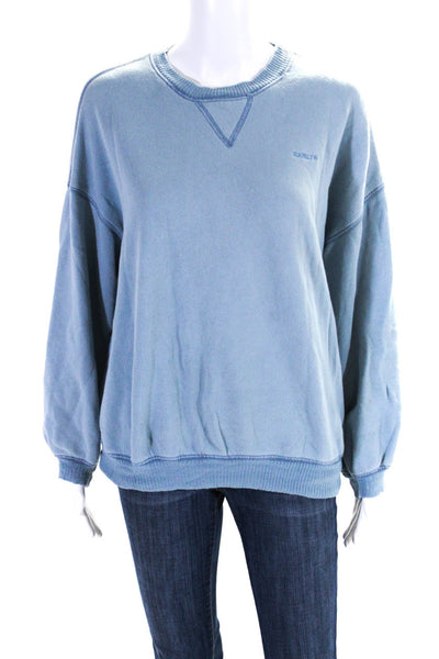 Sablyn Womens Long Sleeve Crew Neck Tight Knit Sweater Blue Size Medium