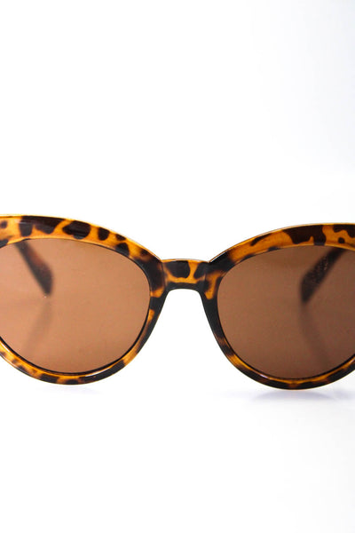 Saint Owen X Curateur Womens Tortoise Shell Cat Eye Sunglasses Brown